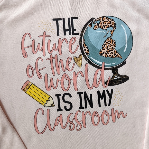 Women's teacher sweatshirt SZ large tunic length - Picture 2 of 2